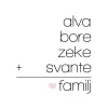 Familjeekvation Vit - 4 Namn (21x29,7 cm (A4))
