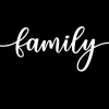 Family - Black (21x29,7 cm (A4))