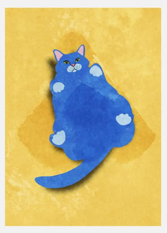 Fat Cat Canvastavla (30x40 cm)