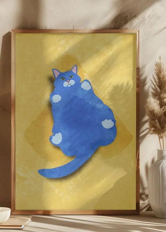 Fat Cat Poster (21x29.7 cm (A4))