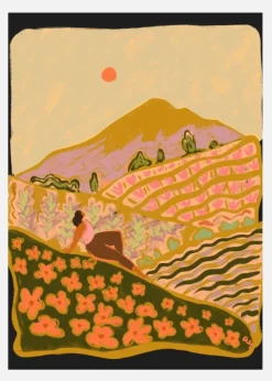 Field Of Flowers Canvastavla (30x40 cm)