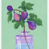 Figs Branch In Vase Canvastavla (30x40 cm)