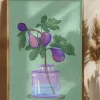 Figs Branch In Vase Poster (21x29.7 cm (A4))