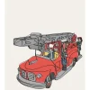 Fire Truck Poster (21x29.7 cm (A4))