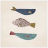 Fish Trio Delight Canvastavla (30x30 cm)