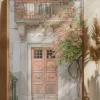 Floral Entry Poster (21x29.7 cm (A4))