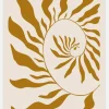 Flower Art Brown Canvastavla (30x40 cm)