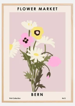 Flower Market Bern Poster (21x29.7 cm (A4))