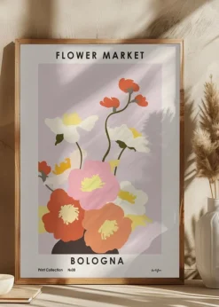 Flower Market. Bologna Poster (21x29.7 cm (A4))