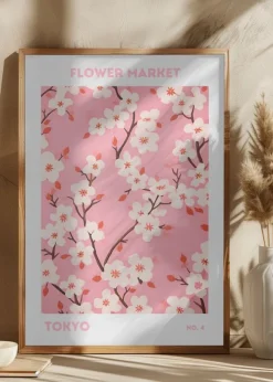 Flower Market Tokyo Poster (21x29.7 cm (A4))