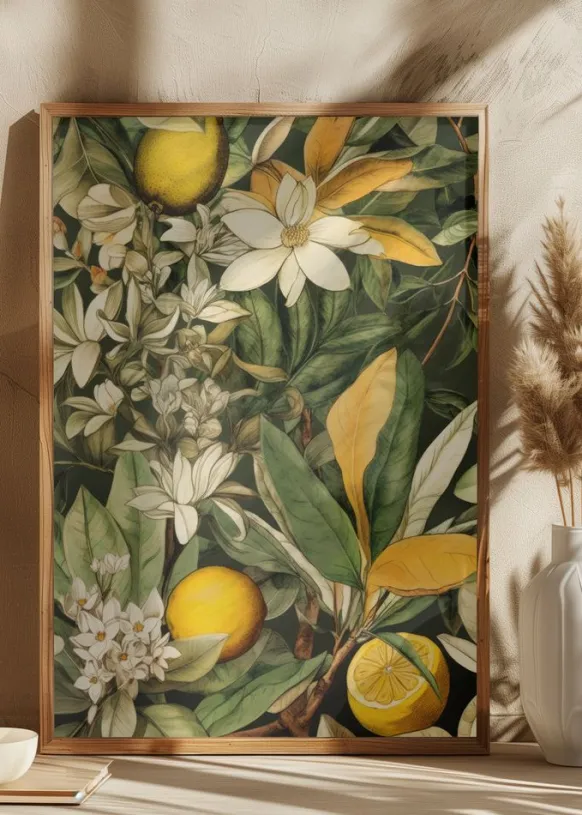 Flowers and fruits 1 Poster (21x29.7 cm (A4))