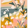 Flowers By The Sea Canvastavla (30x40 cm)