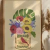 Flowers In a Vintage Coffee Can Poster (21x29.7 cm (A4))