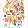 Flowers In Watercolor Canvastavla (30x40 cm)