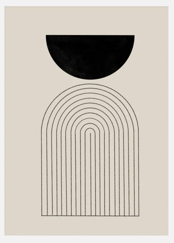 Flow Shapes No1 Canvastavla (30x40 cm)