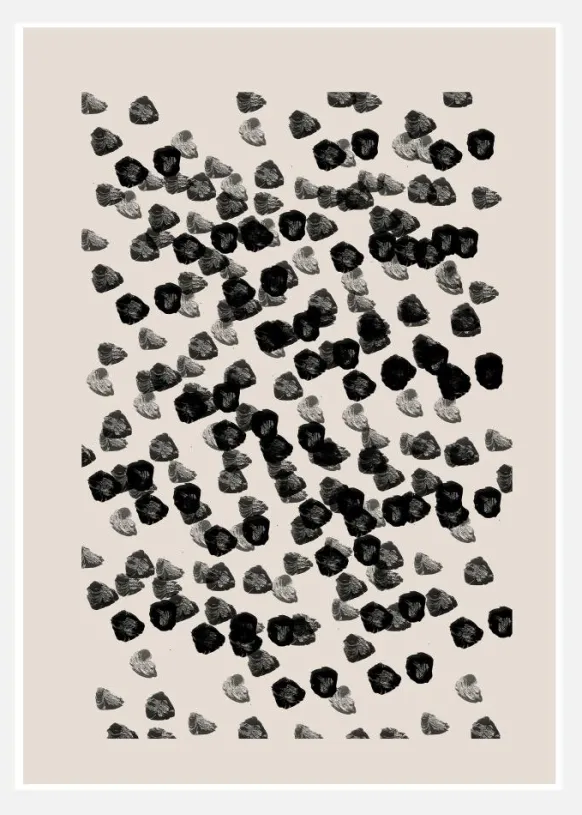 Flow Shapes No20 Canvastavla (30x40 cm)