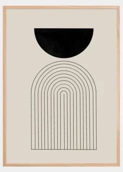 Flow Shapes No1 Poster (21x29.7 cm (A4))
