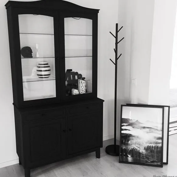 Foggy Forest Black & White I - 50x70 cm Poster
