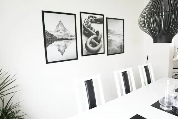 Foggy Forest Black & White I - 50x70 cm Poster