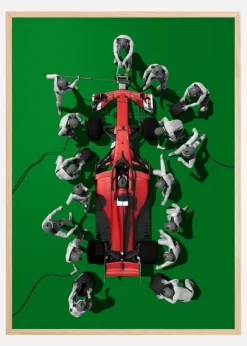 Formula 1 green Poster (21x29.7 cm (A4))