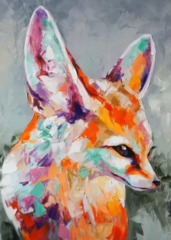 Fox Painting Poster (21x29.7 cm (A4))