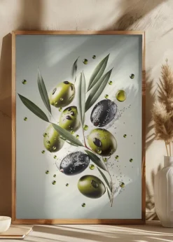 Fresh Olives Poster (21x29.7 cm (A4))