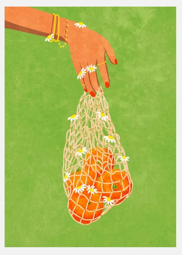 Fresh Oranges Canvastavla (30x40 cm)