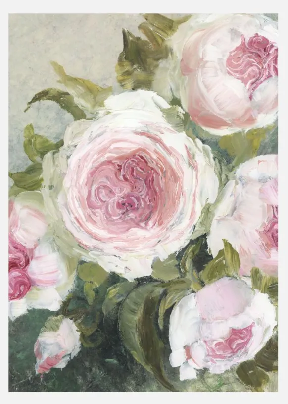 Freyia Painterly Florals Canvastavla (30x40 cm)