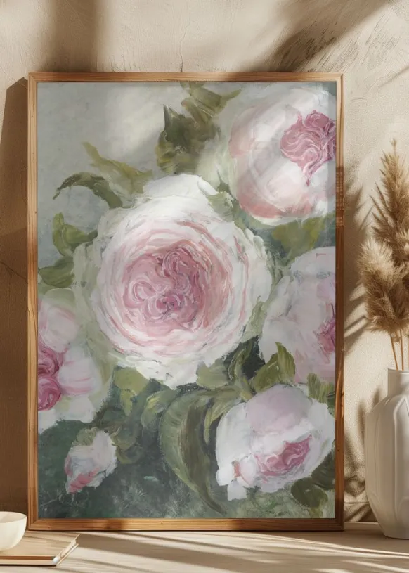 Freyia painterly florals Poster (21x29.7 cm (A4))