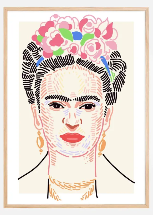 Frida Kahlo ll Poster (21x29.7 cm (A4))