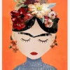 Frida (orange Version) Canvastavla (30x40 cm)