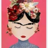 Frida (pink Version) Canvastavla (30x40 cm)