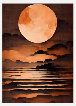 Full Moon Canvastavla (30x40 cm)
