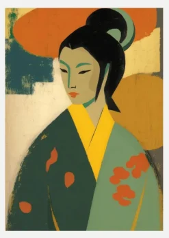 Geisha Canvastavla (30x40 cm)