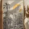 Giant Tiger In Ruins Poster (21x29.7 cm (A4))