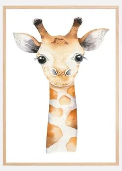 Giraffe Watercolor Poster (21x29.7 cm (A4))