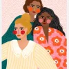 Girl Friends Canvastavla (30x40 cm)