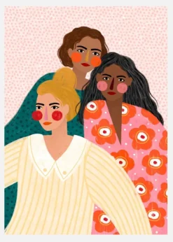 Girl Friends Canvastavla (30x40 cm)