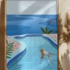 Girl in Pool Poster (21x29.7 cm (A4))