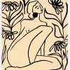 Girl In Sunflower Field Canvastavla (30x40 cm)