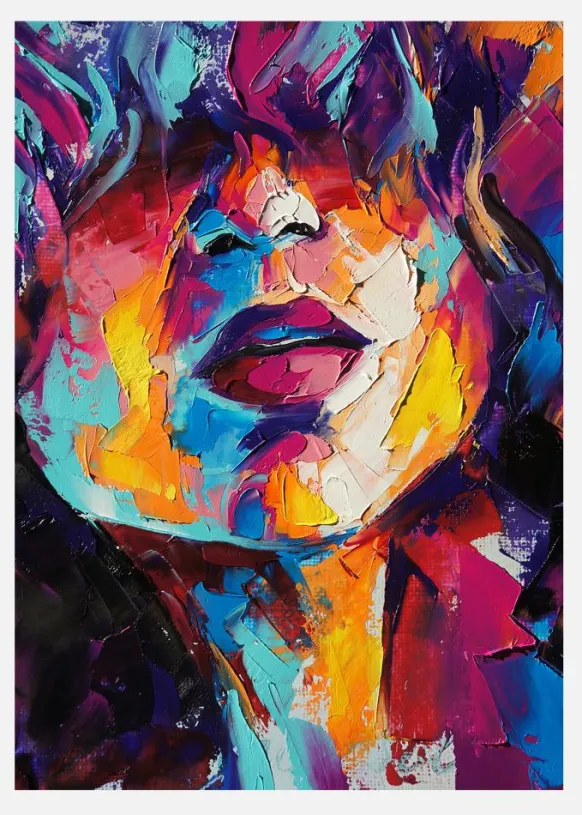 Girl Painting Canvastavla (30x40 cm)