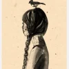 Girl With Bird Canvastavla (30x40 cm)