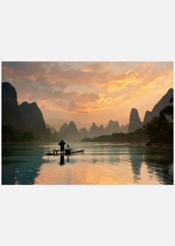 Golden Li River Canvastavla (30x40 cm)