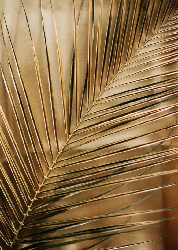 Golden Palm Poster (21x29.7 cm (A4))