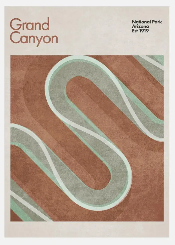 Grand Canyon Canvastavla (30x40 cm)