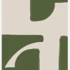 Green Beige Modern Canvastavla (30x40 cm)