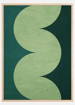 Green Circles Poster (21x29.7 cm (A4))