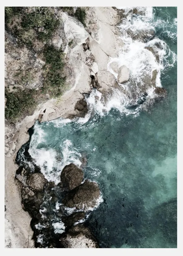 Green Ocean Canvastavla (30x40 cm)