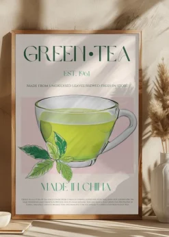 Green Tea Poster (21x29.7 cm (A4))