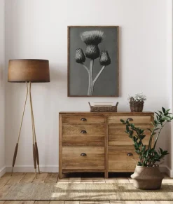 Grey Flower I Poster (21x29.7 cm (A4))